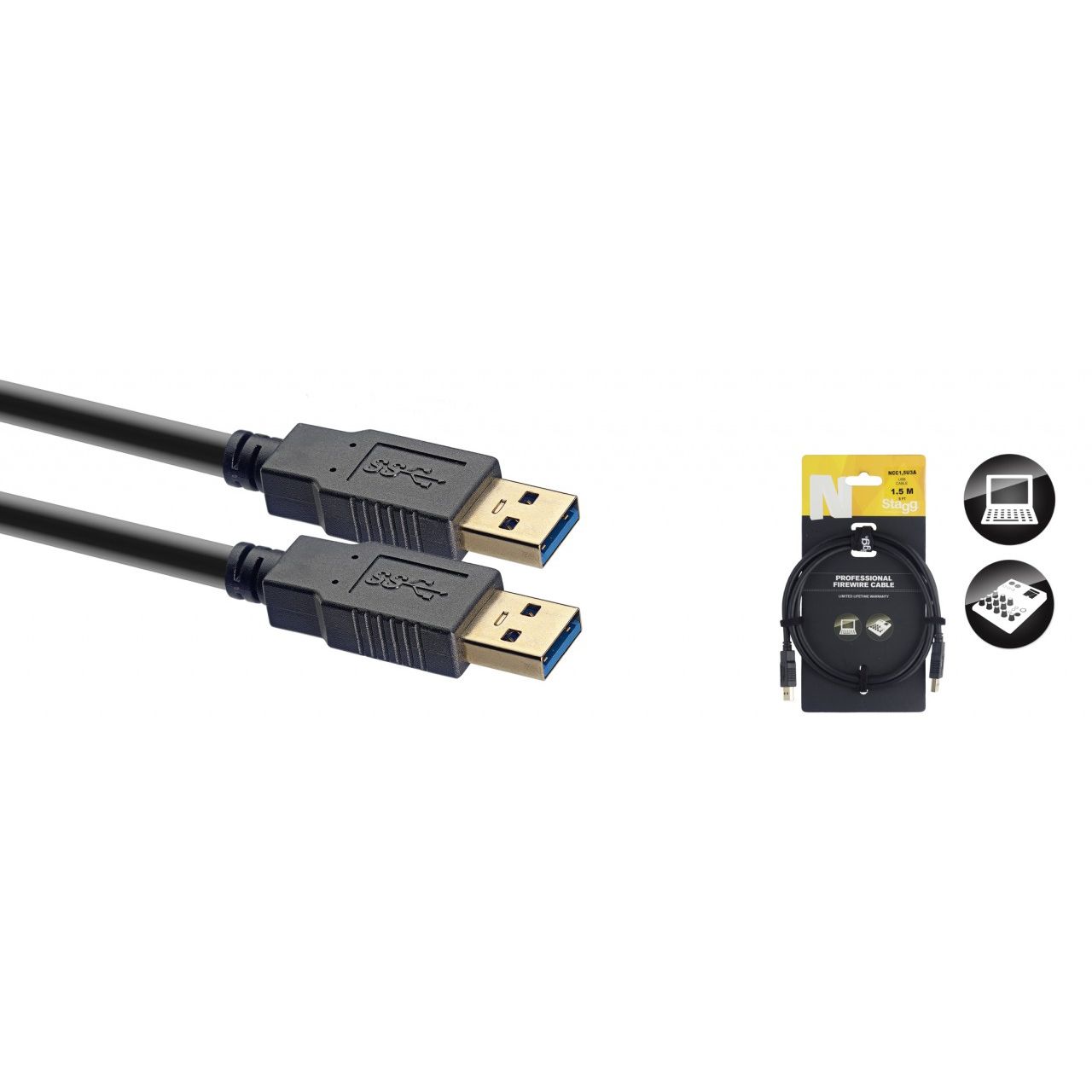USB 3.0 Kabel -  A/A -  1,5m