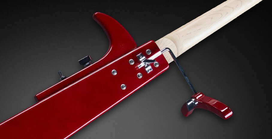 RockBass Triumph Lite, 4-String - Solid Red Metallic High Polish