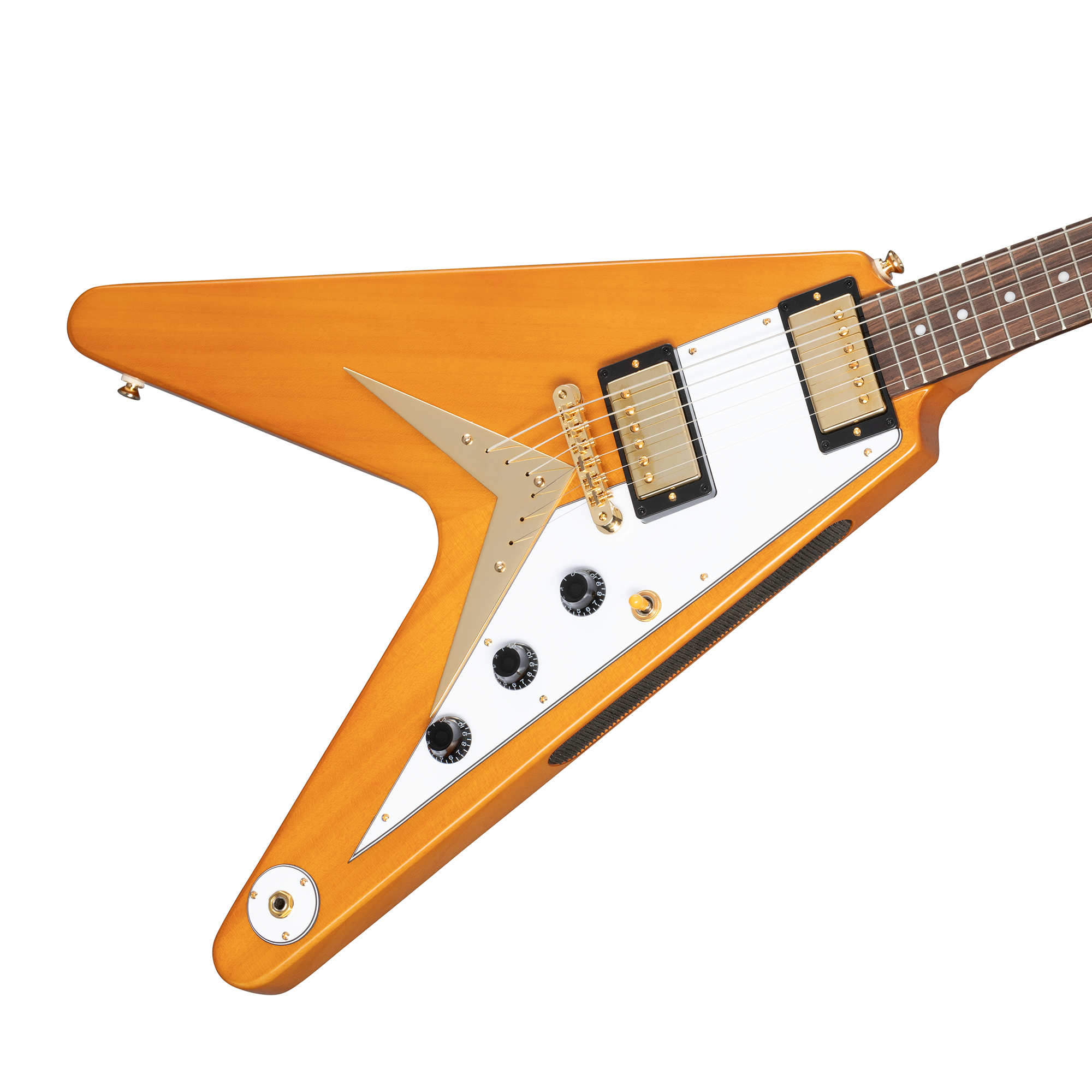 1958 Korina Flying V (White Pickguard), Aged Natural