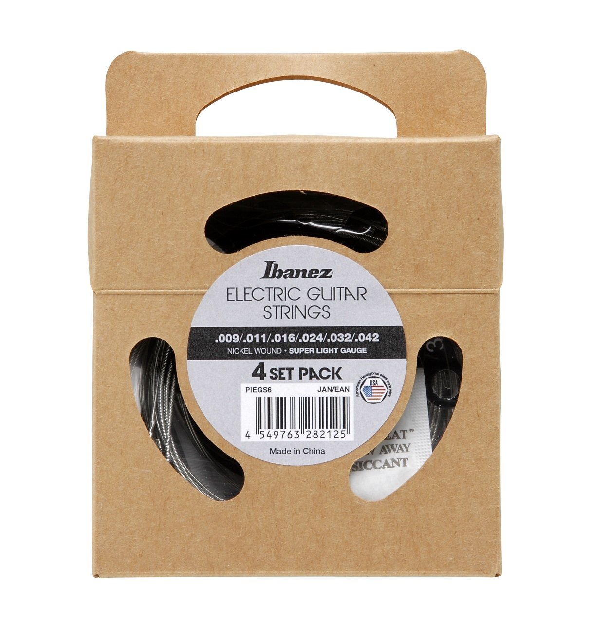Saiten Super Light Nickel 4 Sets 6 String Stärken .009/.011/.016/.024/.032/.042