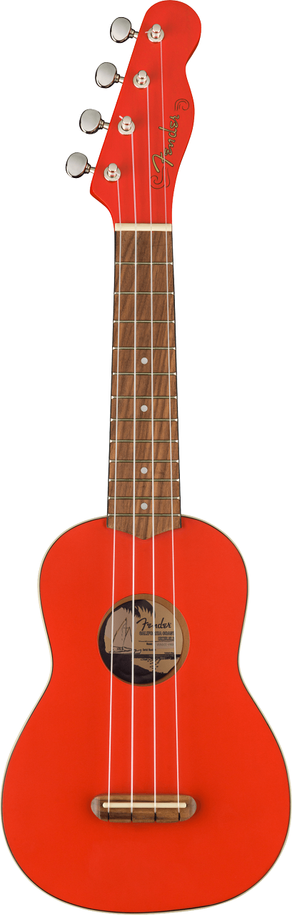 FSR Venice Soprano Ukulele, Walnut Fingerboard, Fiesta Red