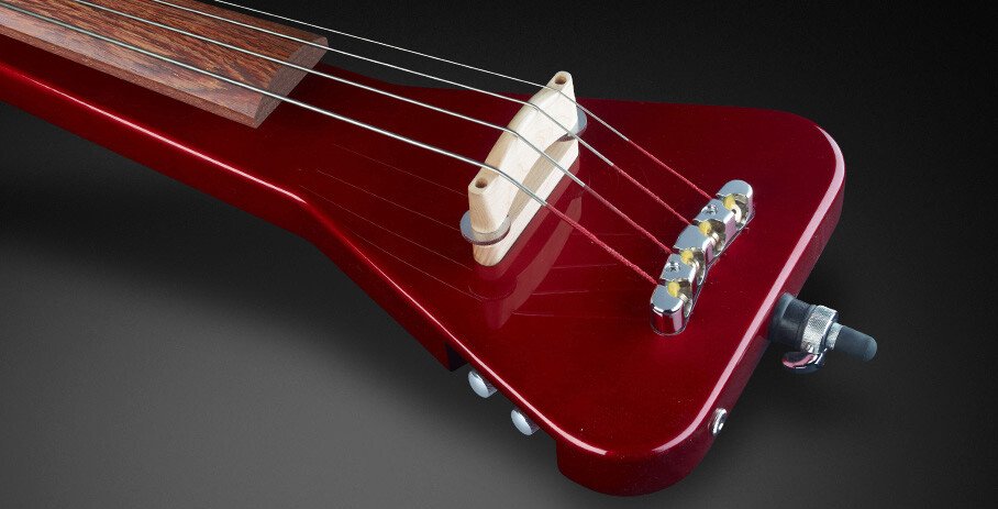 RockBass Triumph Lite, 4-String - Solid Red Metallic High Polish