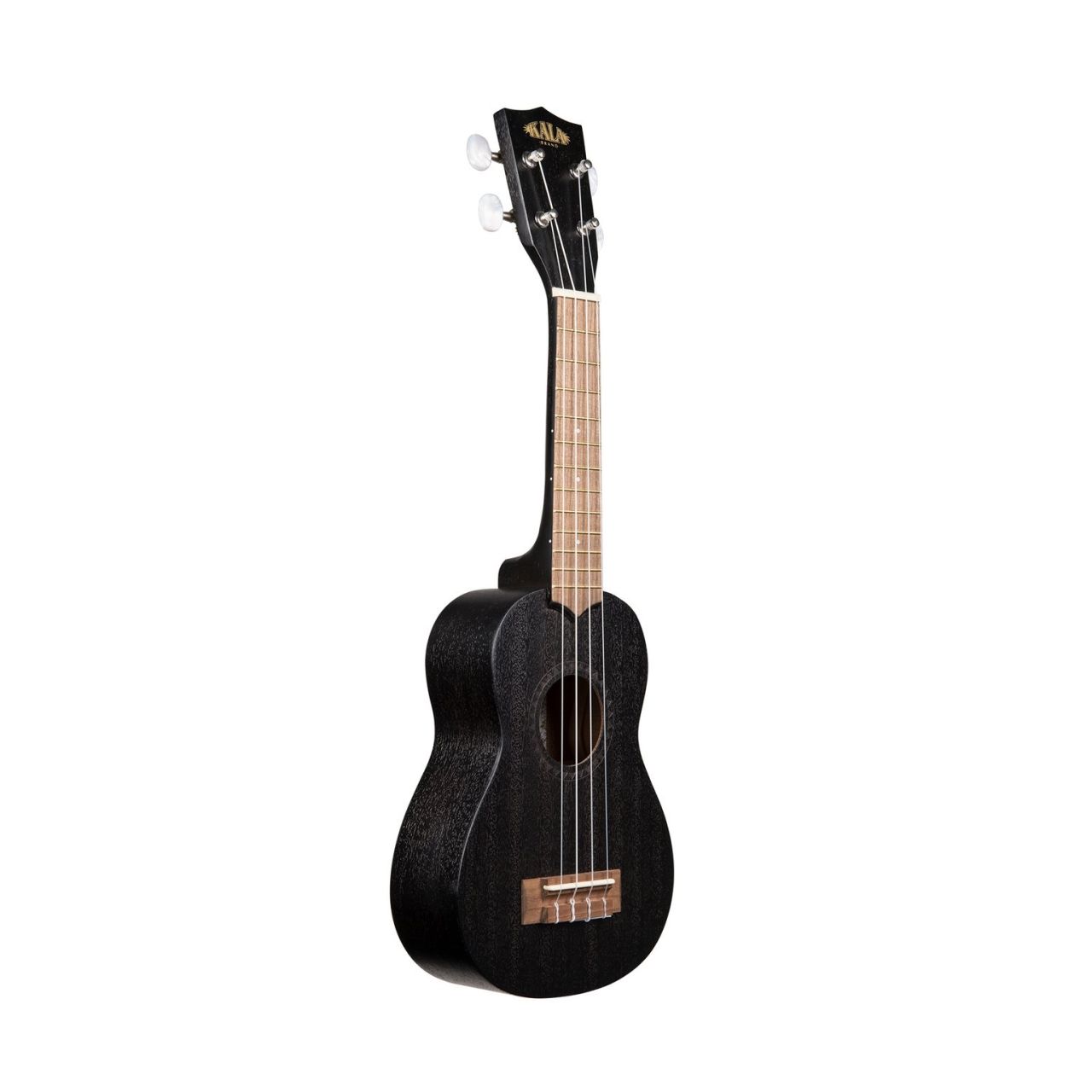 KA-15S BLK Black Satin Mahogany Soprano Ukulele with Bag