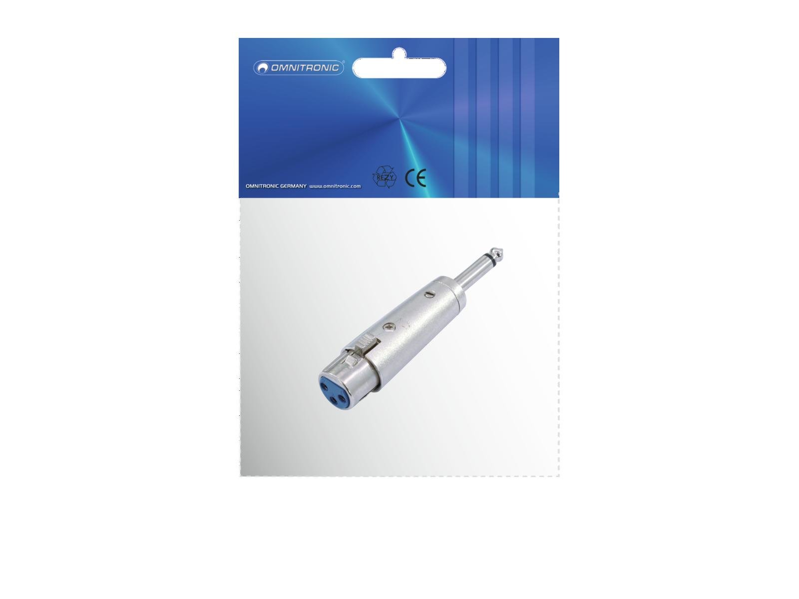 Adapter XLR(F)/Klinke(M) mono