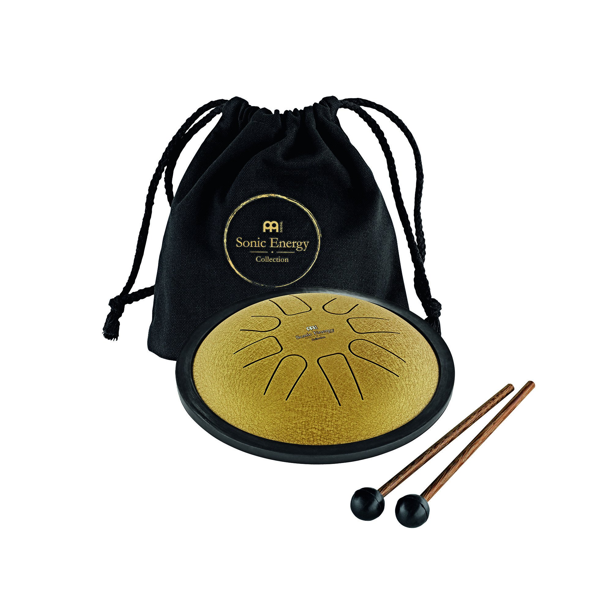Small Steel Tongue Drum C Moll, 8 Töne - gold / 7"/18 cm