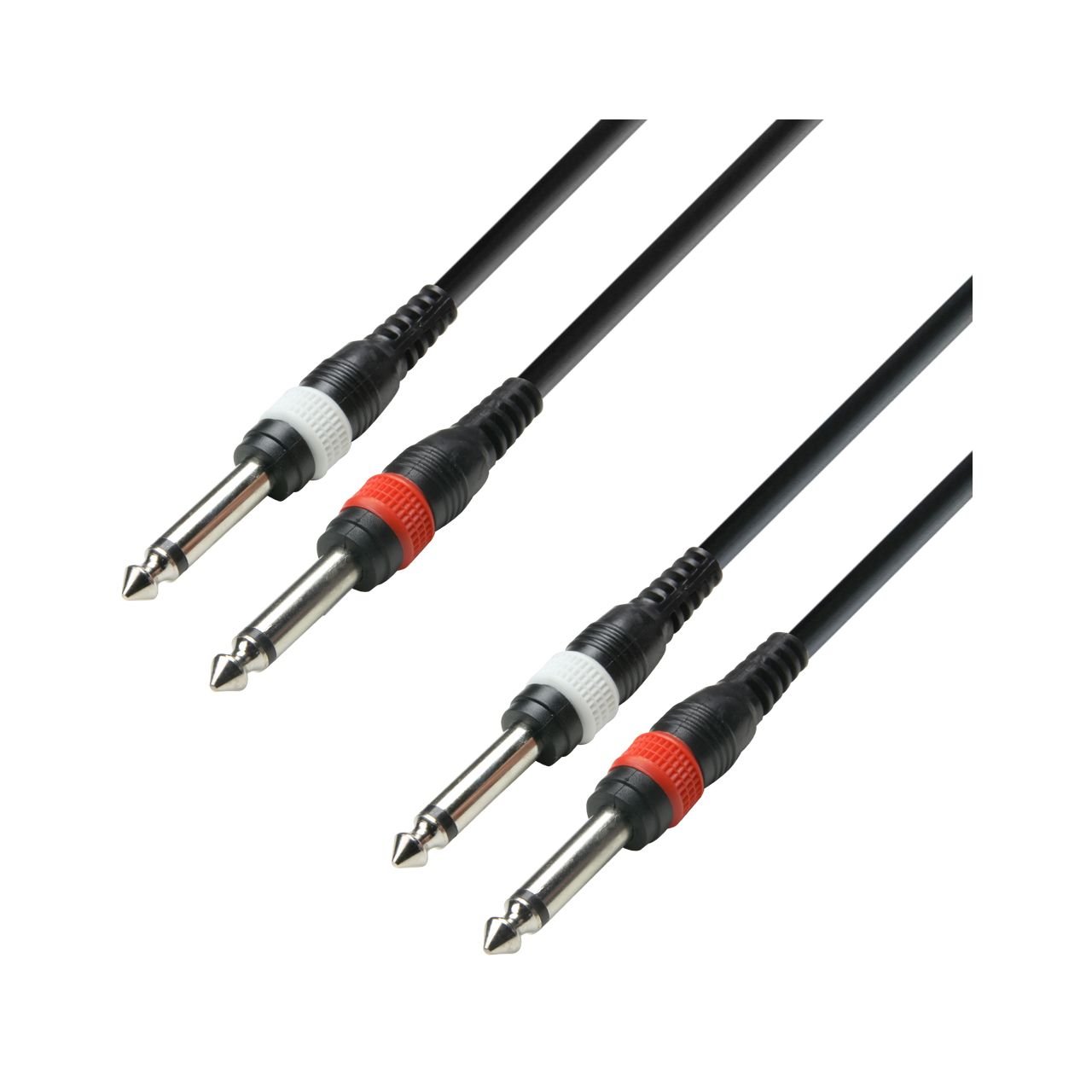 Audiokabel 2x6,3mm Klinke mono auf 2x6,3mm Klinke mono 6m