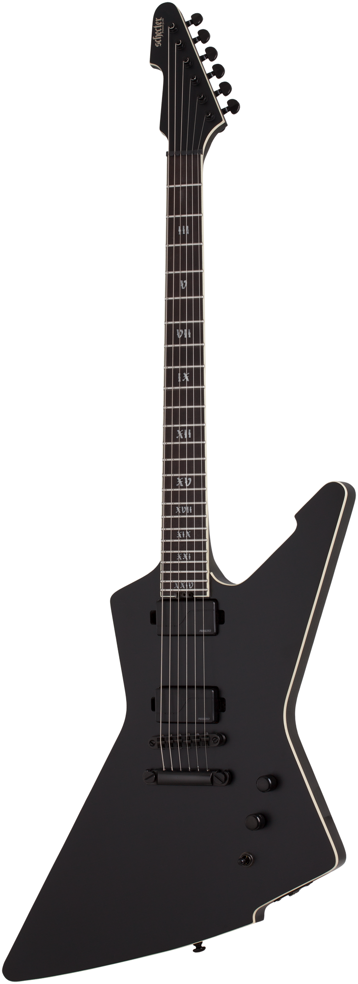 SLS Elite E-1 Evil Twin Satin Black  E-Gitarre