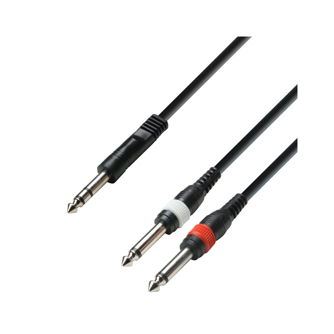 Audiokabel 6,3mm Klinke stereo auf 2x6,3mm Klinke mono 1m
