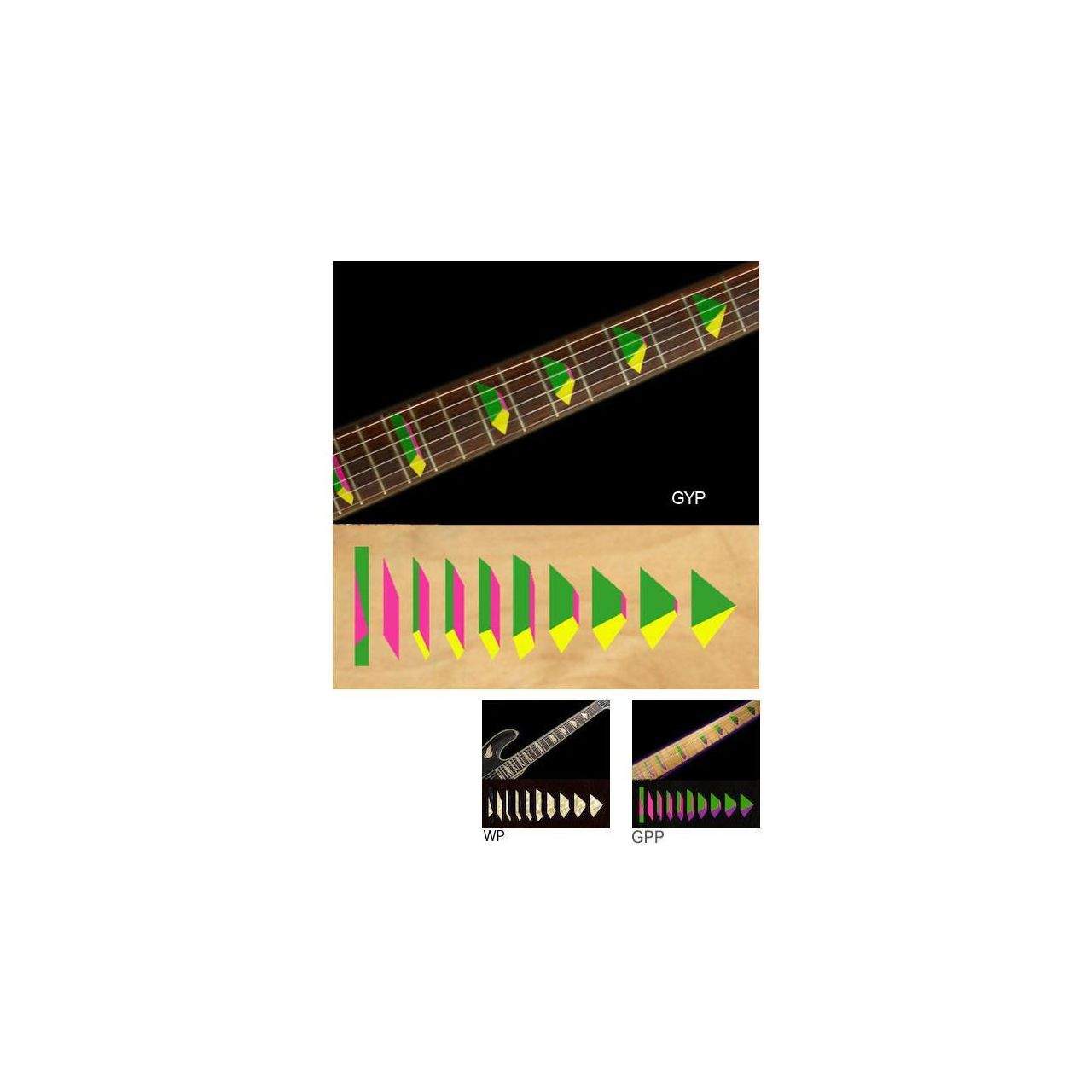 Inlay Stickers, Fret Mark-Pyramid (GYP)