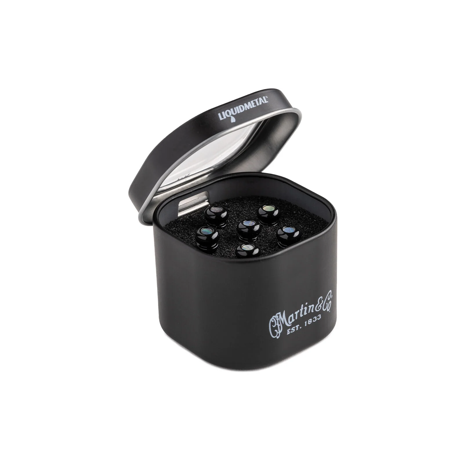 Luxe Liquidmetal Bridge Pin GHochglanz Schwarz/Paua