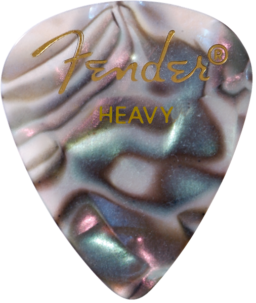 Premium Celluloid 351 Shape Picks Heavy Abalone 12 Stück