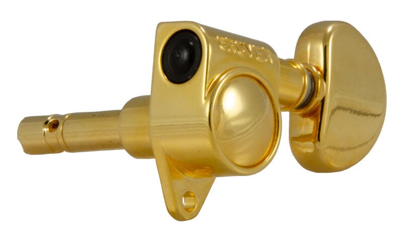 106G Original Locking Rotomatics with Round Button - Guitar Machine Heads, 3 + 3 - Gold