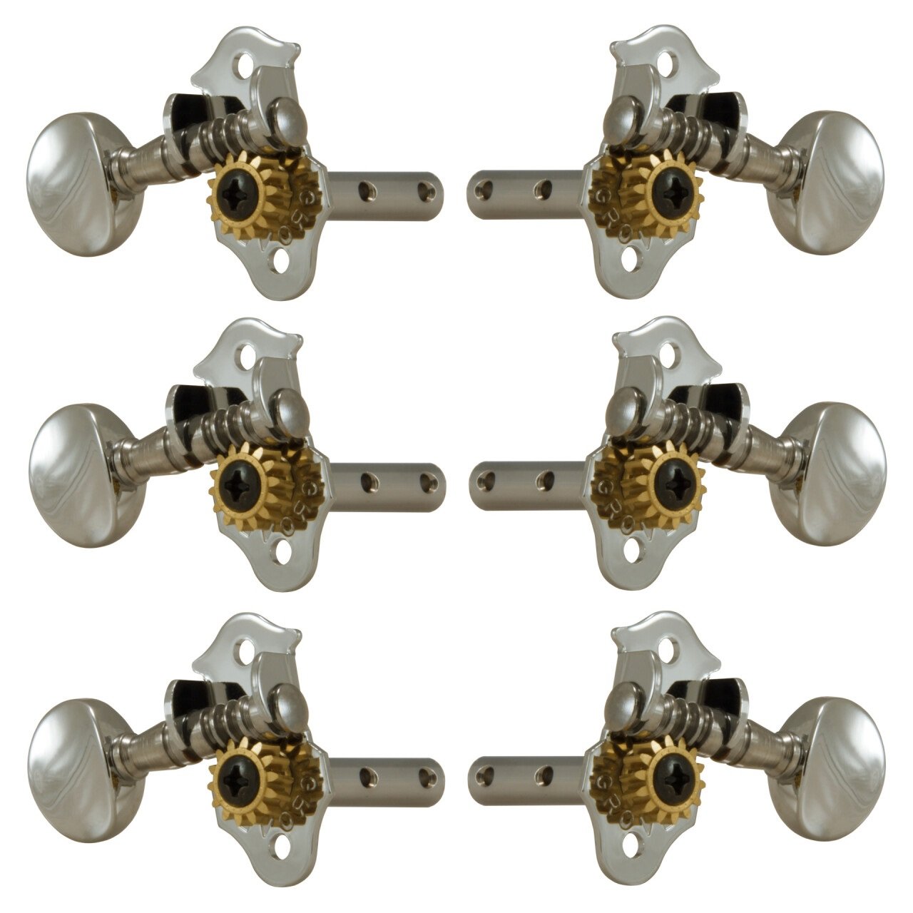 STA-TITE Horizontal, 3 L - 3 R nickel, 6 pcs