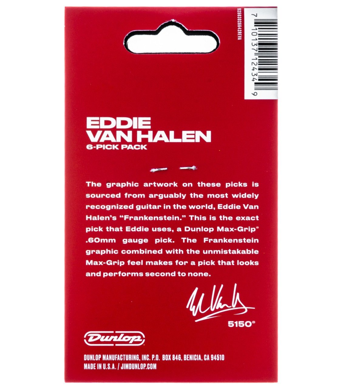 EVH Frankenstein 0,60mm Picks Player's Pack 6 Stck.
