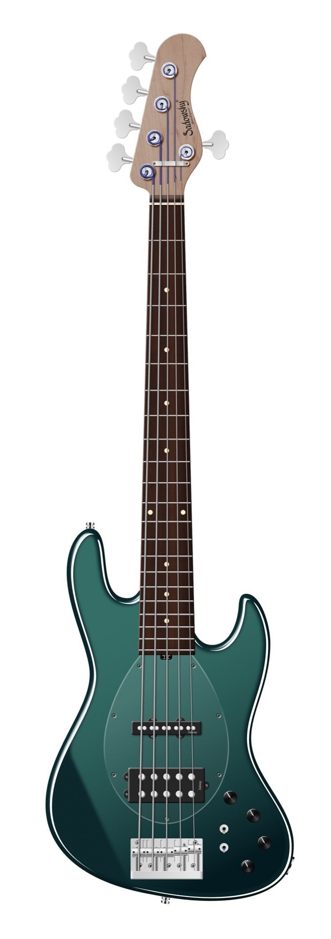 MetroExpress 21-Fret Vintage M/J Bass, MF 5 Sherwood Green