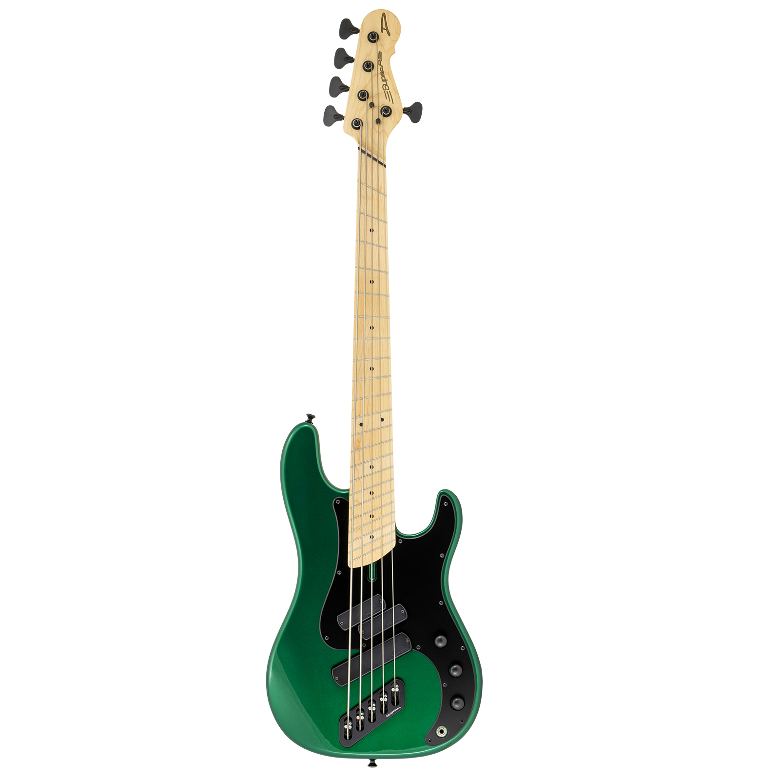 SP1 Maple 5-string Bass Gloss Dark Candy Green