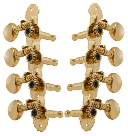 304G Sta-Tite Mandolin Machines - Mandolin Machine Heads, 4 + 4 - Gold