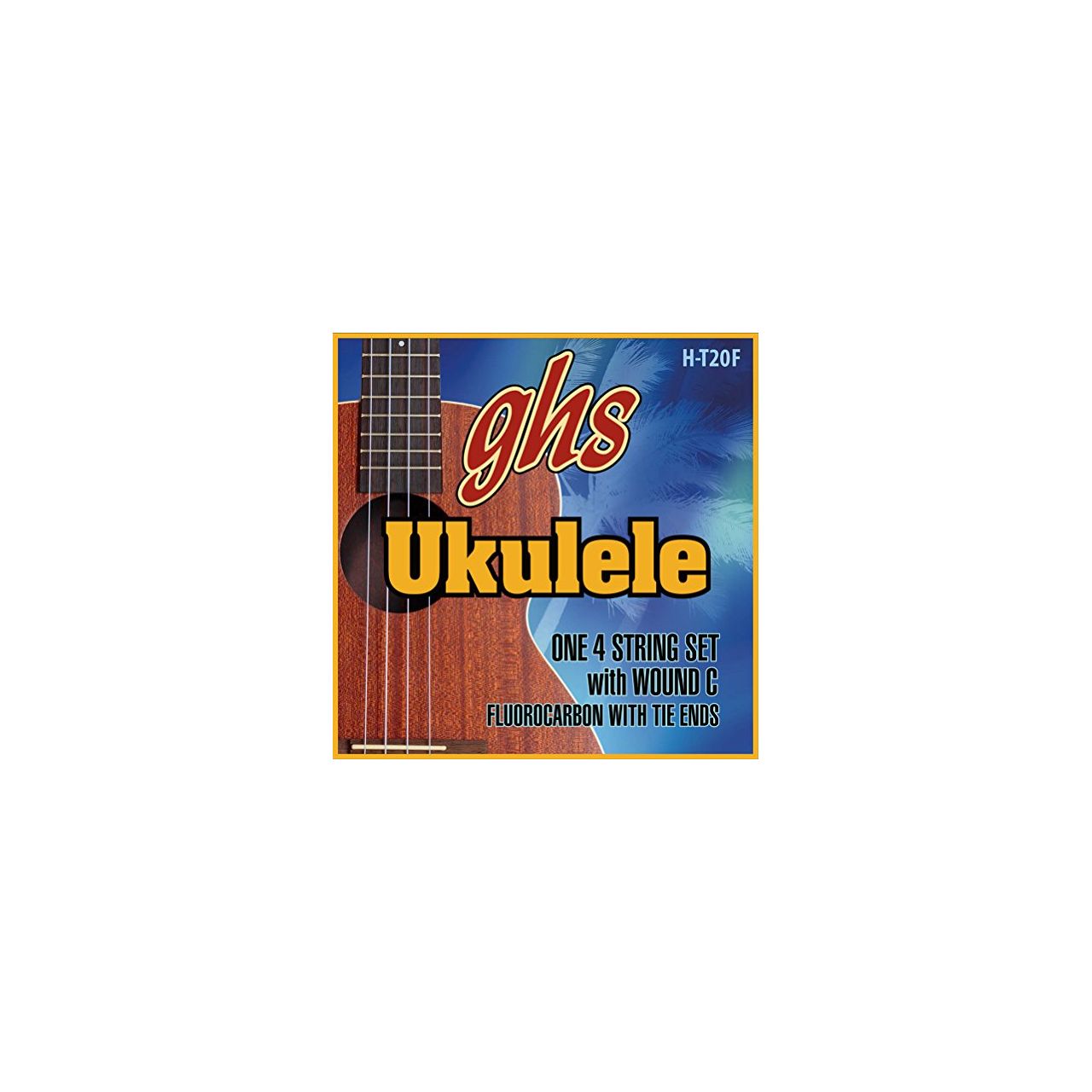 Ukulele Fluorocarbon Tie Ends - H-T20F - Ukulele String Set, Tenor, Fingerstlye