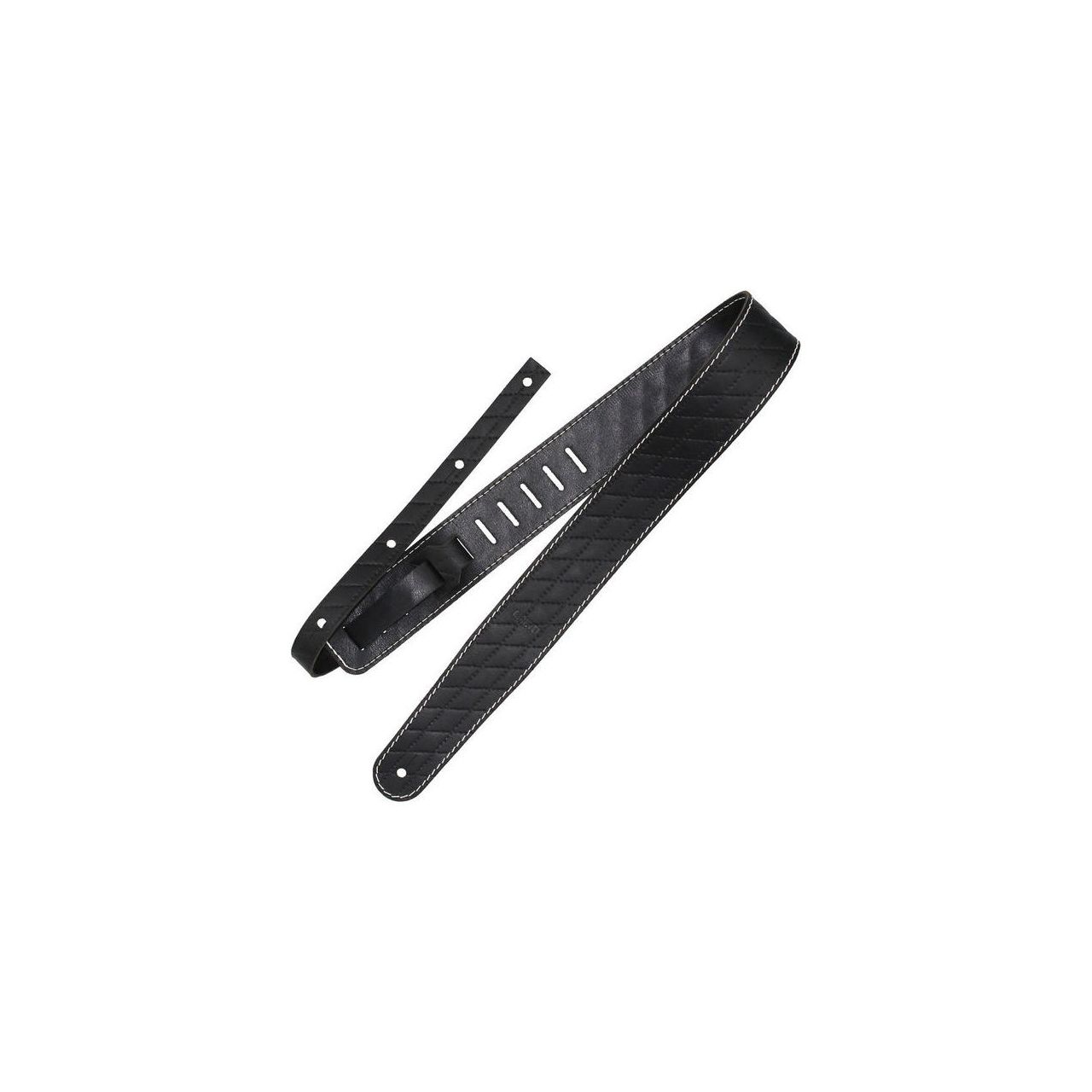 1498 Raw II Contour Sew Black - Gitarrengurt, Made in Germany