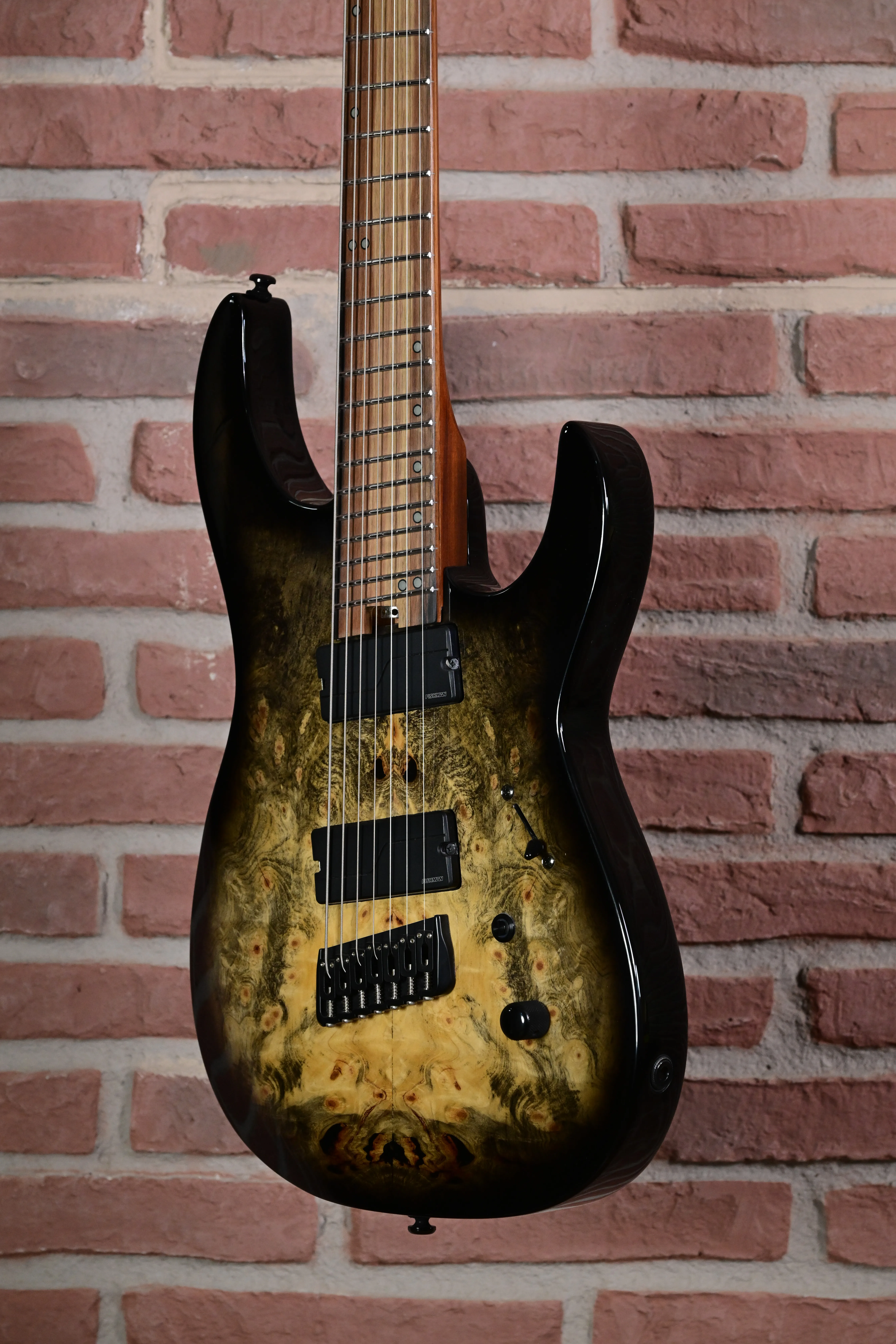 Ninja Overdrive 7-String Multiscale Jupiter Burst E-Gitarre
