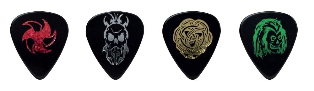 Cool Plecs "Rock" - 351 Shape (RPROH), 12 pcs Assorted Pick Pack, 0.96 mm