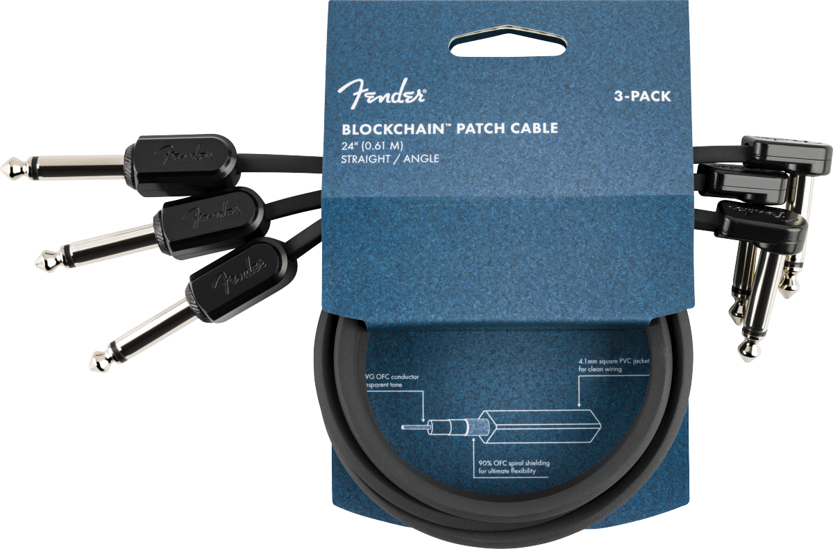Blockchain 24" Patch Cable, 3-pack, Straight/Angle