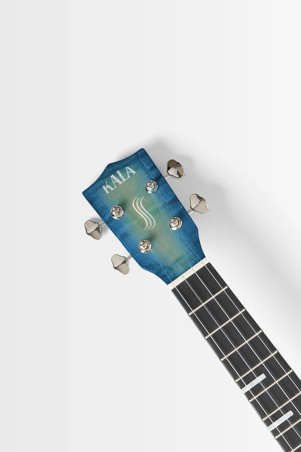 All Solid Blue Flame Maple Waterfall Tenor Ukulele