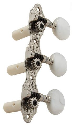 306N Deluxe Classic Guitar Machines - Guitar Machine Heads, 3 + 3 - Nickel
