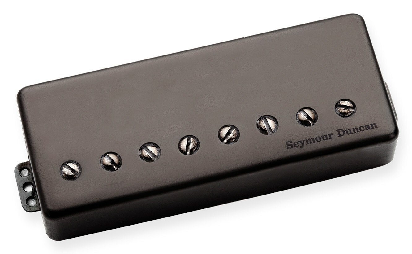 SH-6n - Duncan Distortion Neck Humbucker, 8-String, Passive Mount - Black Cover