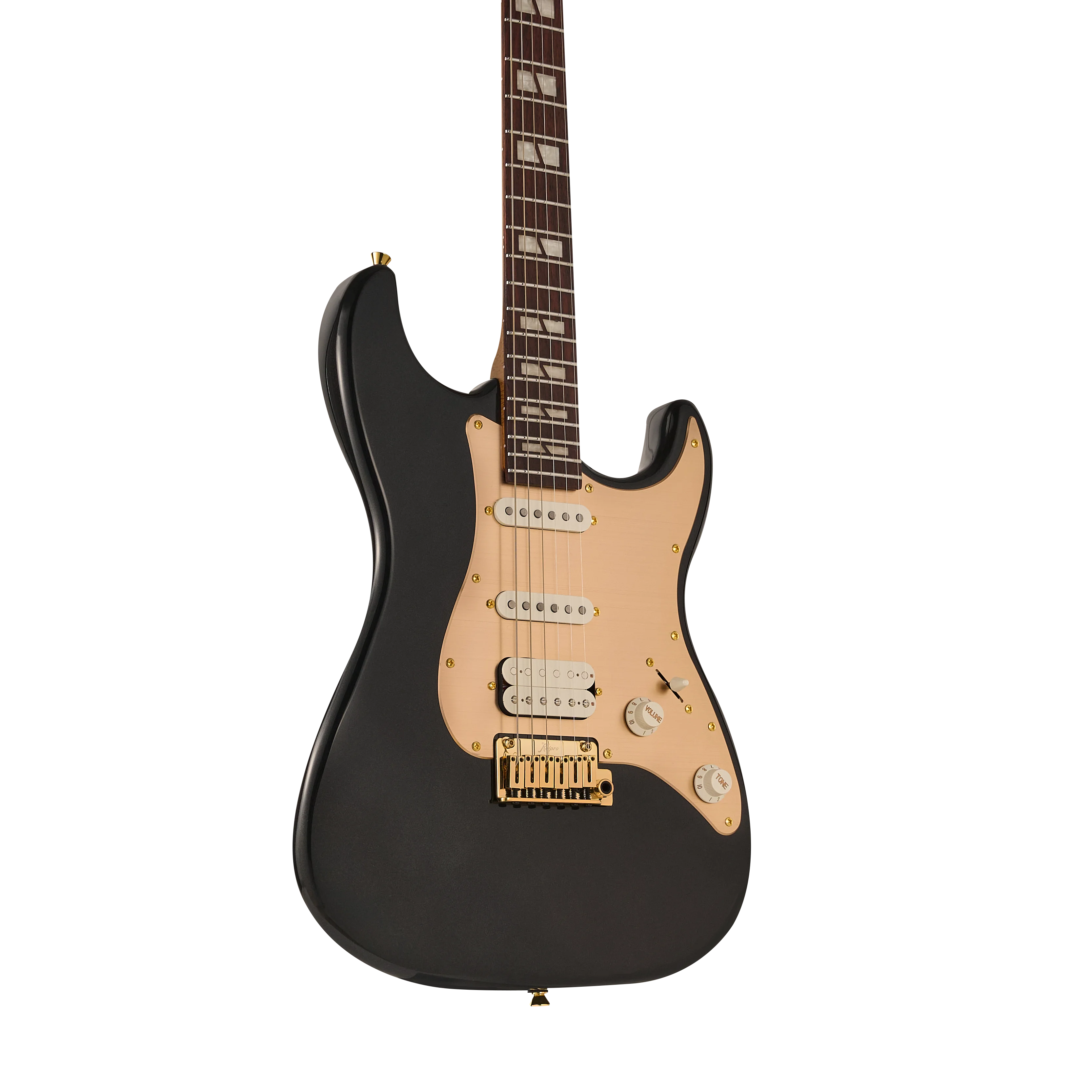 KS-Standard Gold SSH Maple Metallic Black E-Gitarre