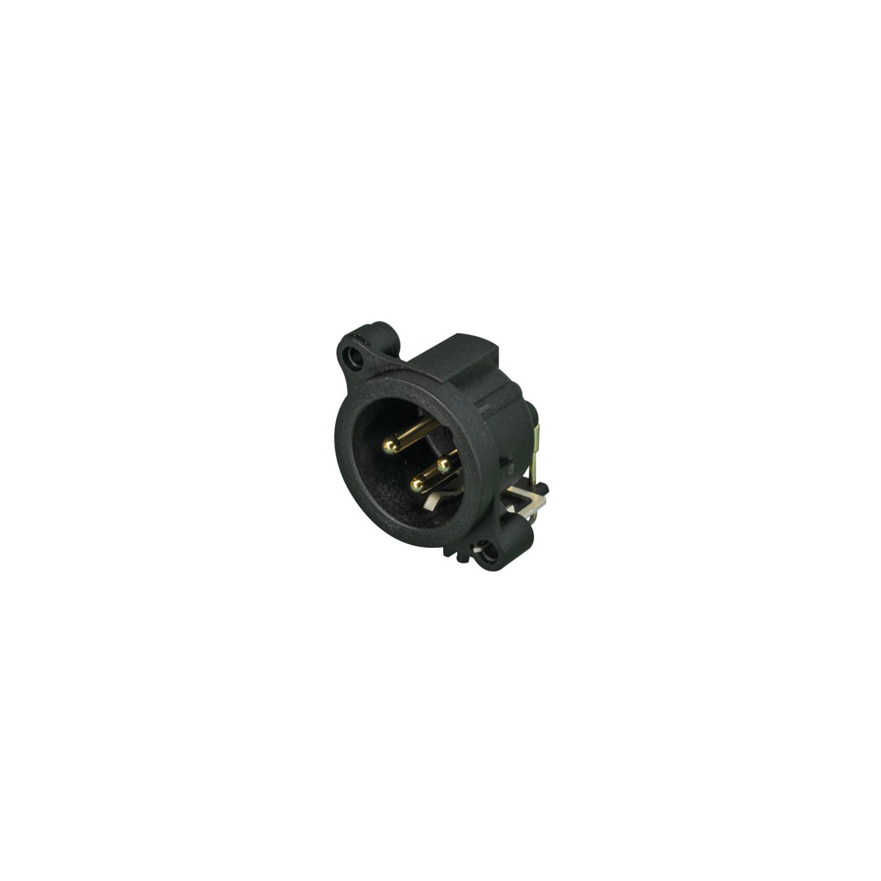 NC3MAAH - XLR-Chassisstecker, Erdung: Separater Massekontakt mit dem Gehäuse des Gegensteckers un
