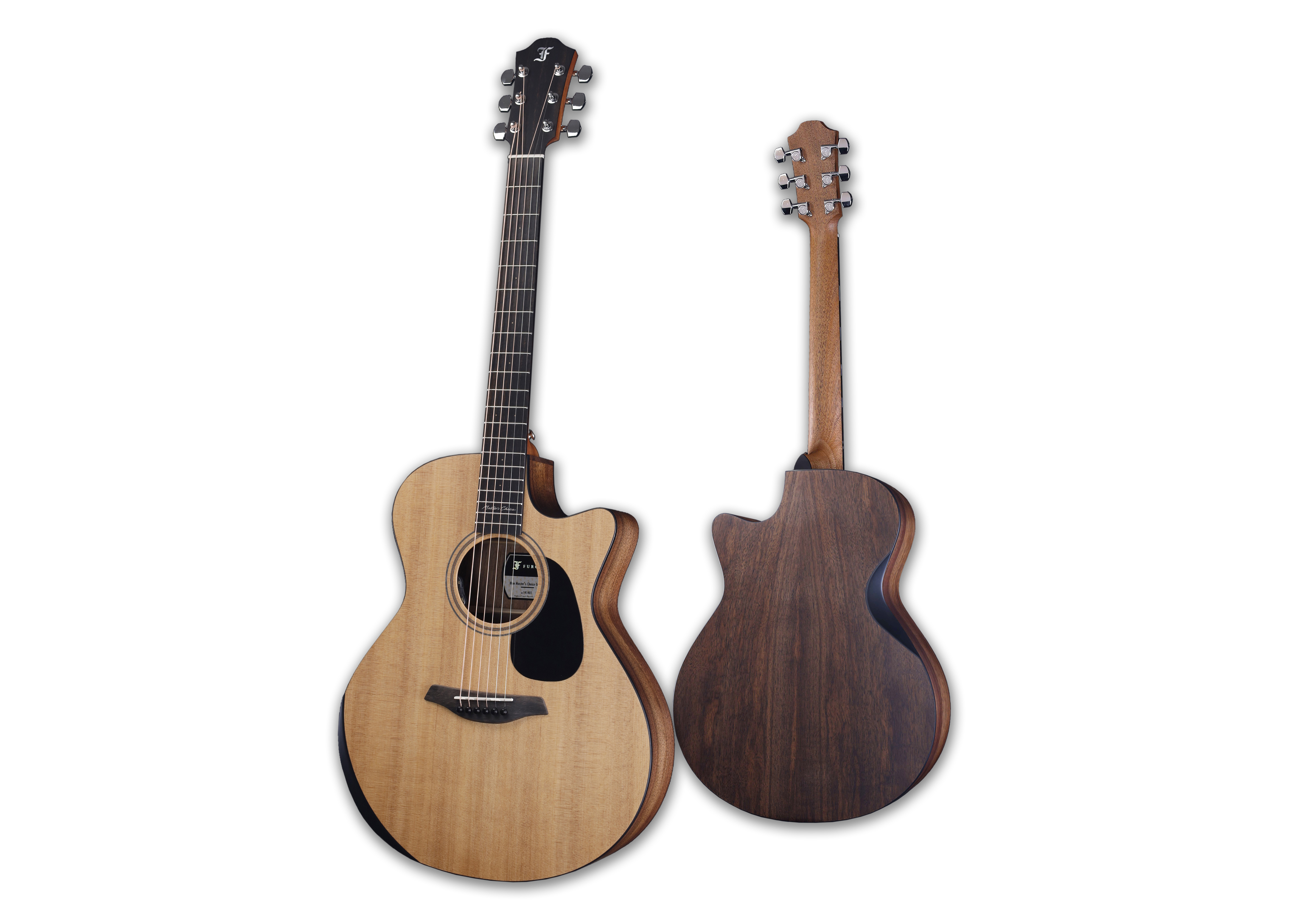 Akustikgitarre, Holzkorpus, Naturholz, Cutaway, Schwarzes Schlagbrett, Westerngitarre, Akustikgitarre, Fichtendecke, Cutaway-Korpus, Naturholz