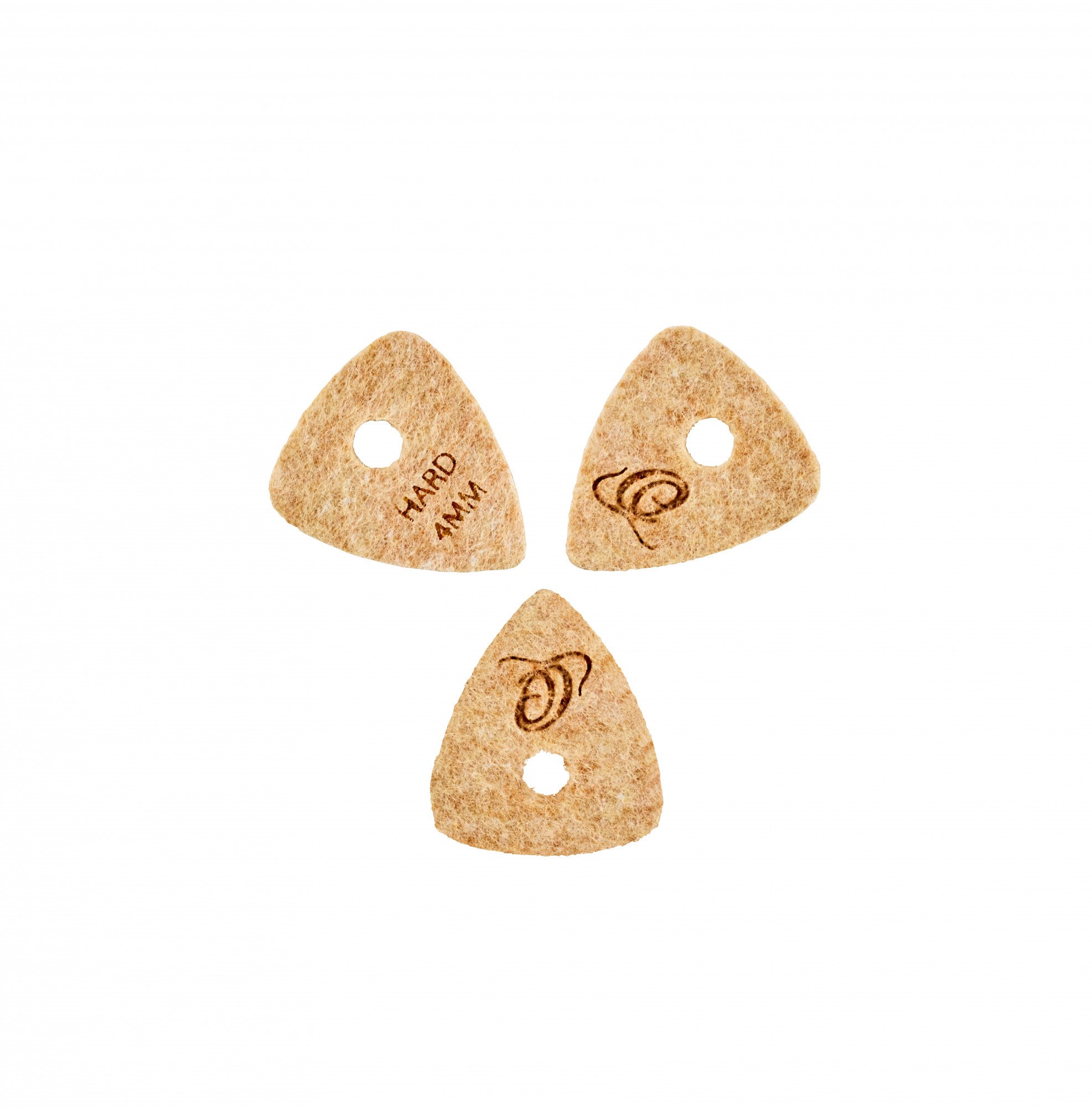 Filz Picks 4mm hart 3er Pack