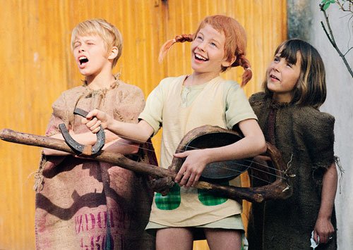 PL Pippi, Tommy und Annika Machen Musik - Postkarte