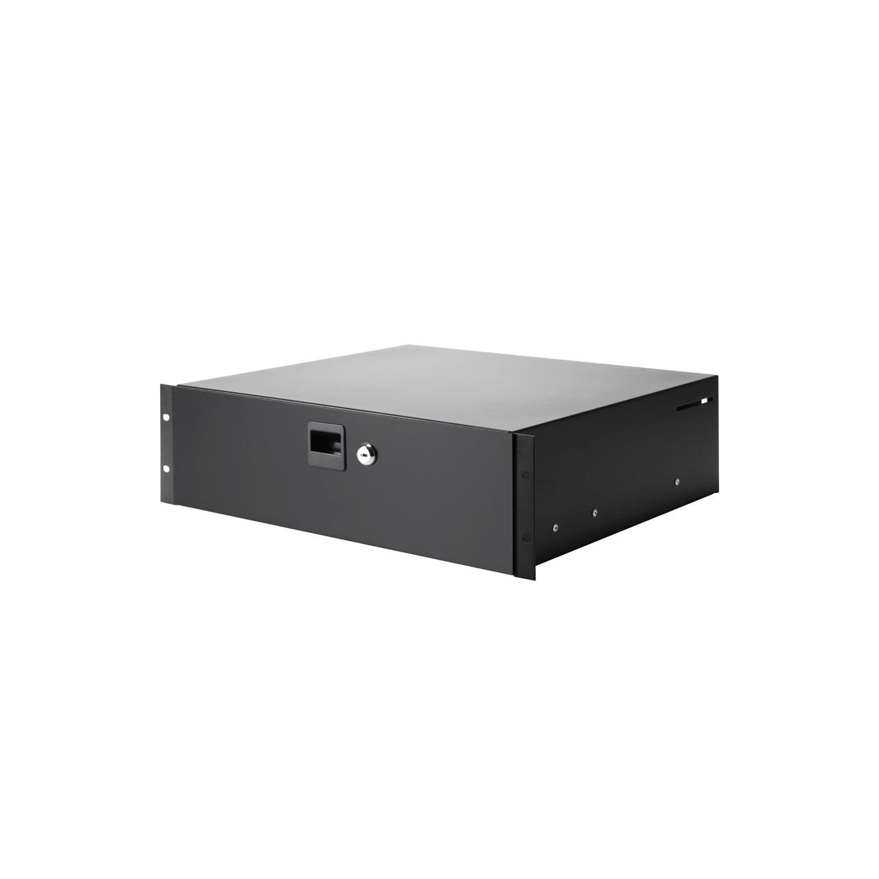 87403 Rack Schublade 3 HE Stahl, schwarz