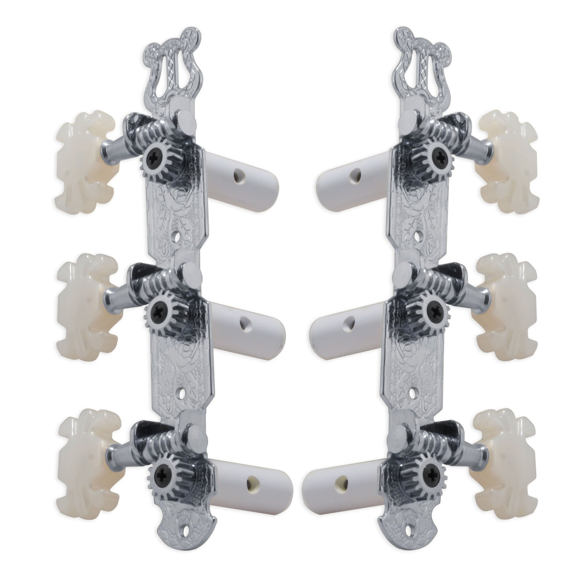 303C Classic Guitar Machines - Guitar Machine Heads, 3 + 3 - Chrome