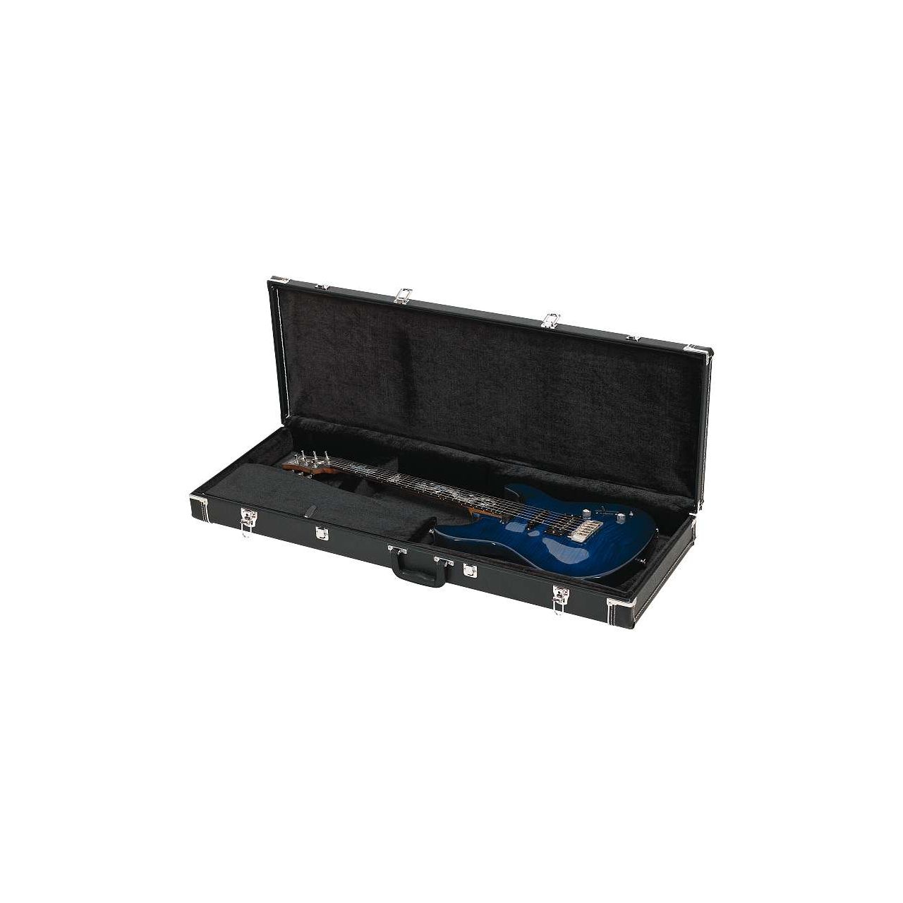 RC 10606 Gitarrenkoffer E-Gitarre Black Tolex