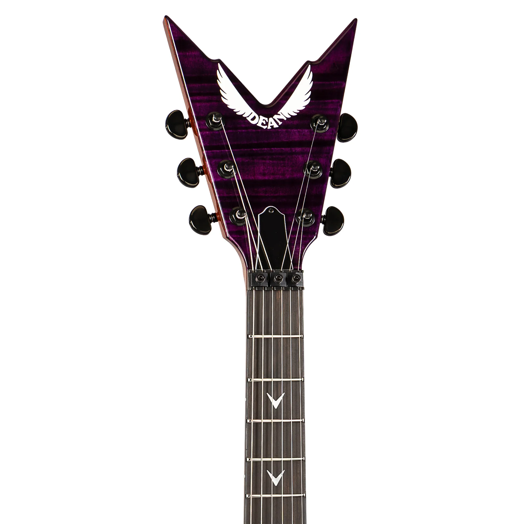 USA Razorback V Floyd Flame Top E-Gitarre