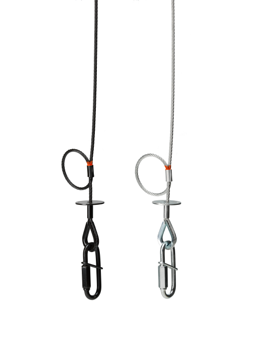 Sicherungsseil Saveking 3mm, 60cm, 20kg Schwarz
