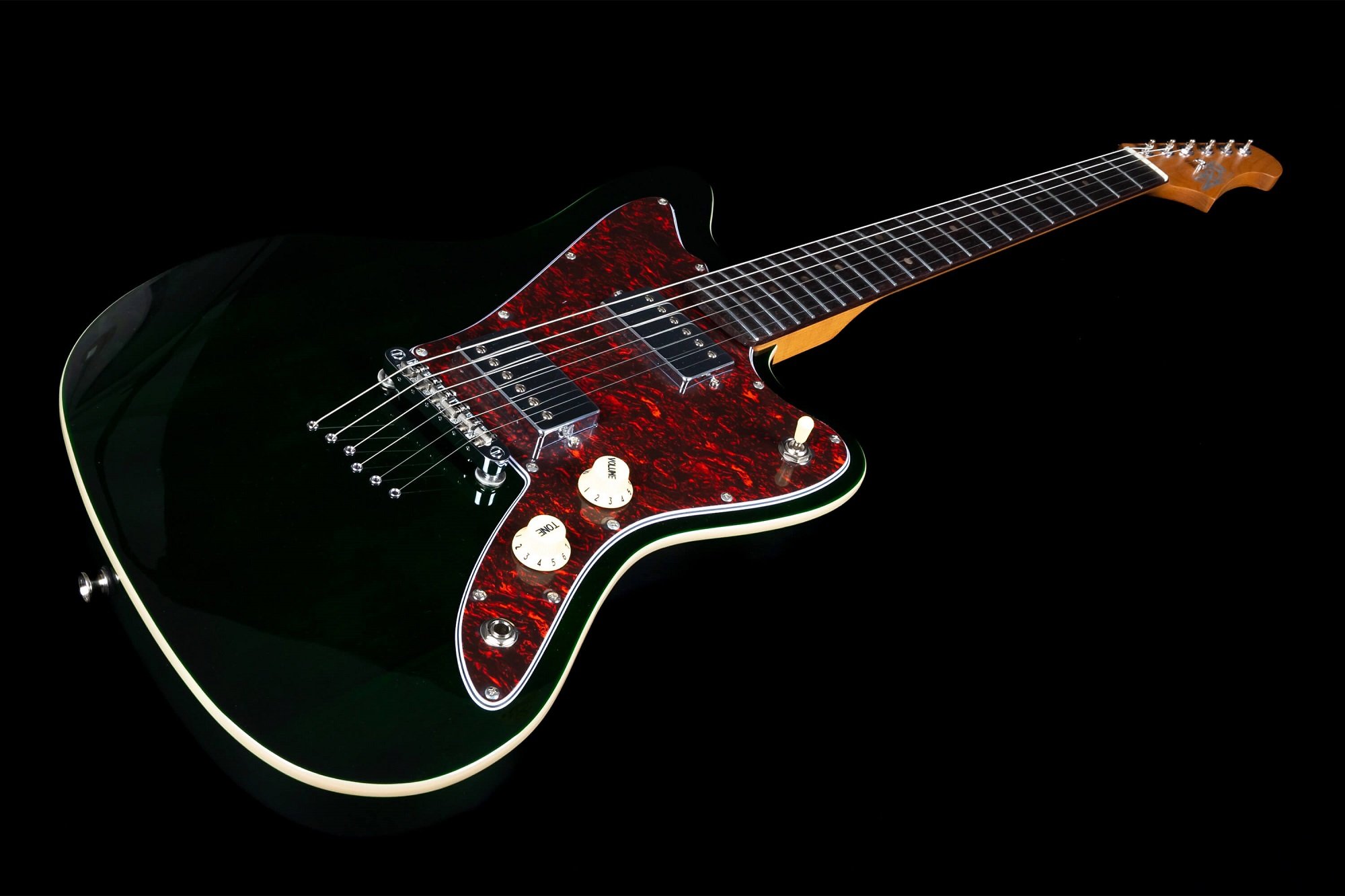 JJ-350 GR R Green Offset E-Gitarre