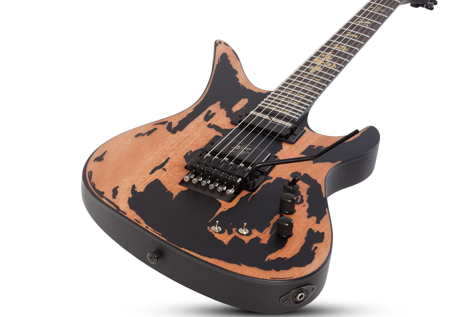 Synyster Gates Custom-S Distressed Satin Black  E-Gitarre