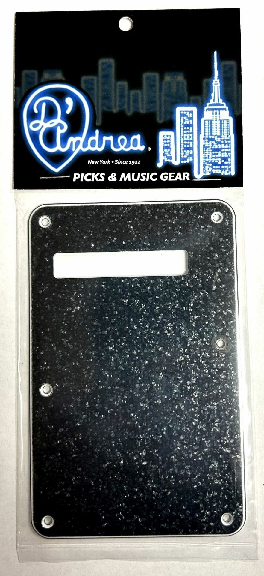 ST-Style Tremolo Back Plate (DPP ST BKS BP), Black Sparkle