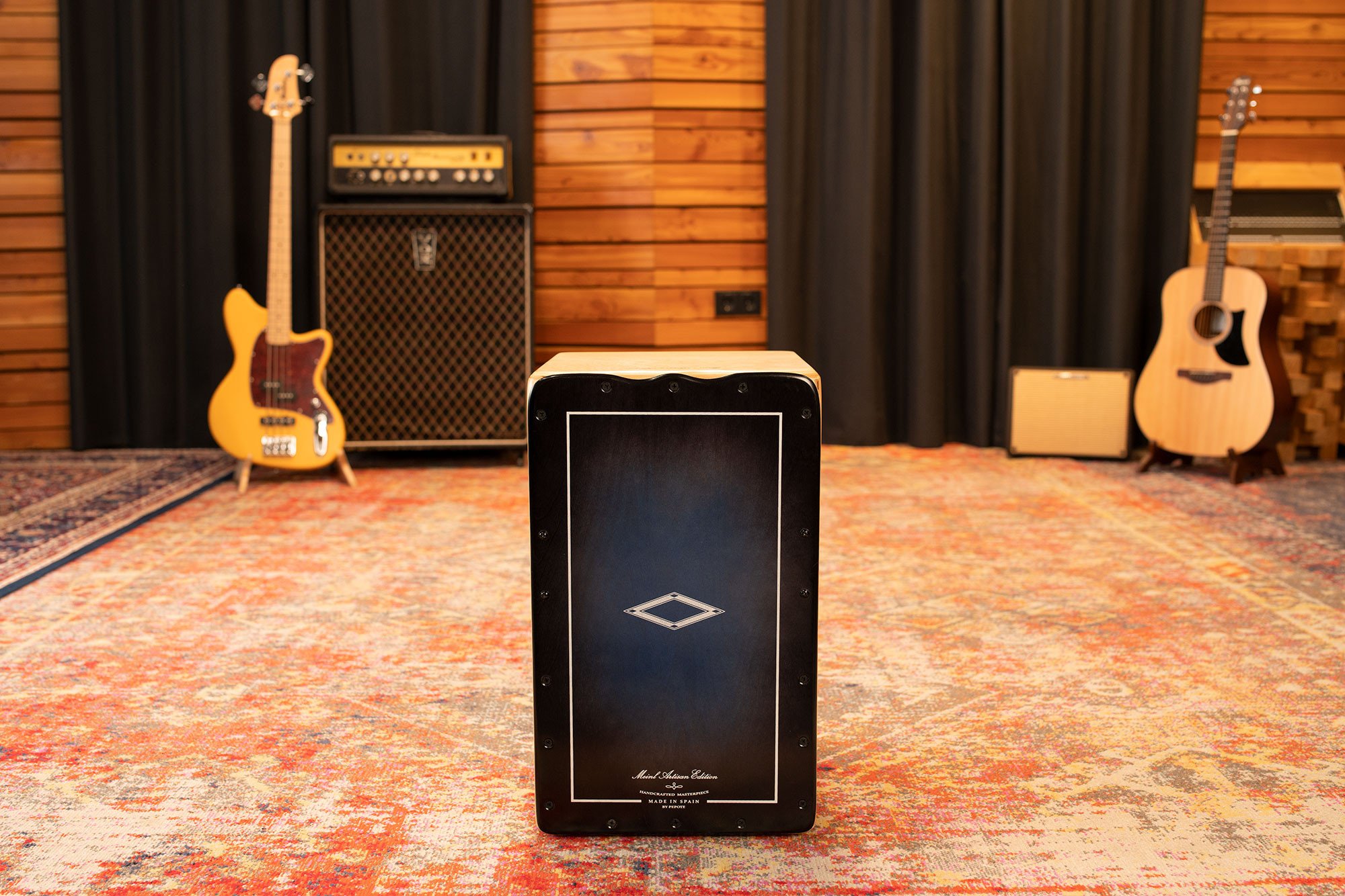 Artisan Edition Cajon - Tango Line - Blue Fade