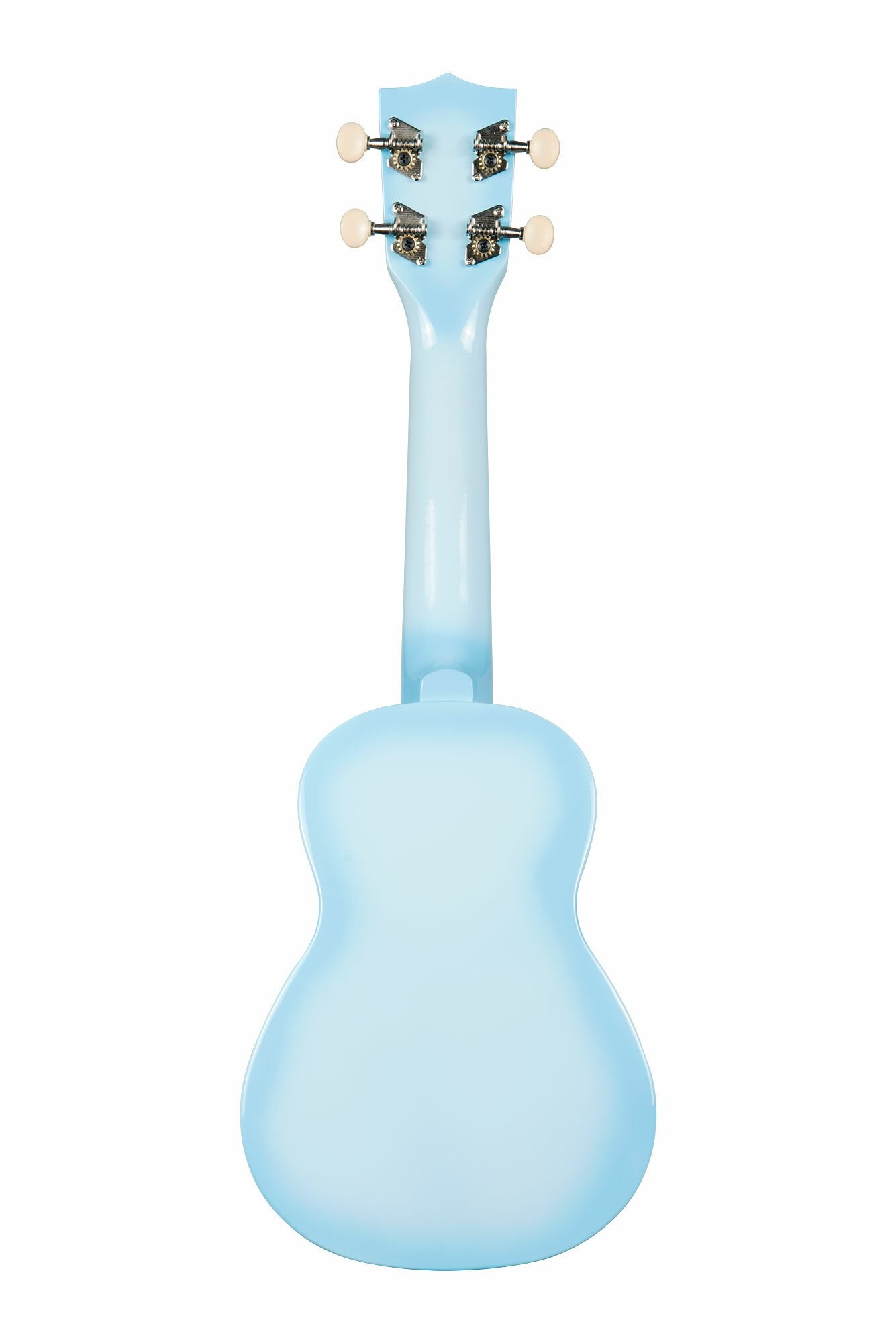Makala Dolphin MK-SD-LBLBURST - Light Blue Burst Soprano Dolphin Ukulele, with Tote Bag
