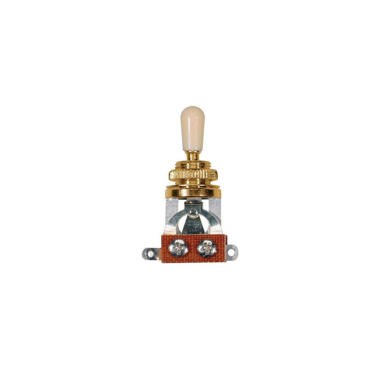 Toggle Switch, 3-Weg-Schalter, offen, gold, ivory Knopf
