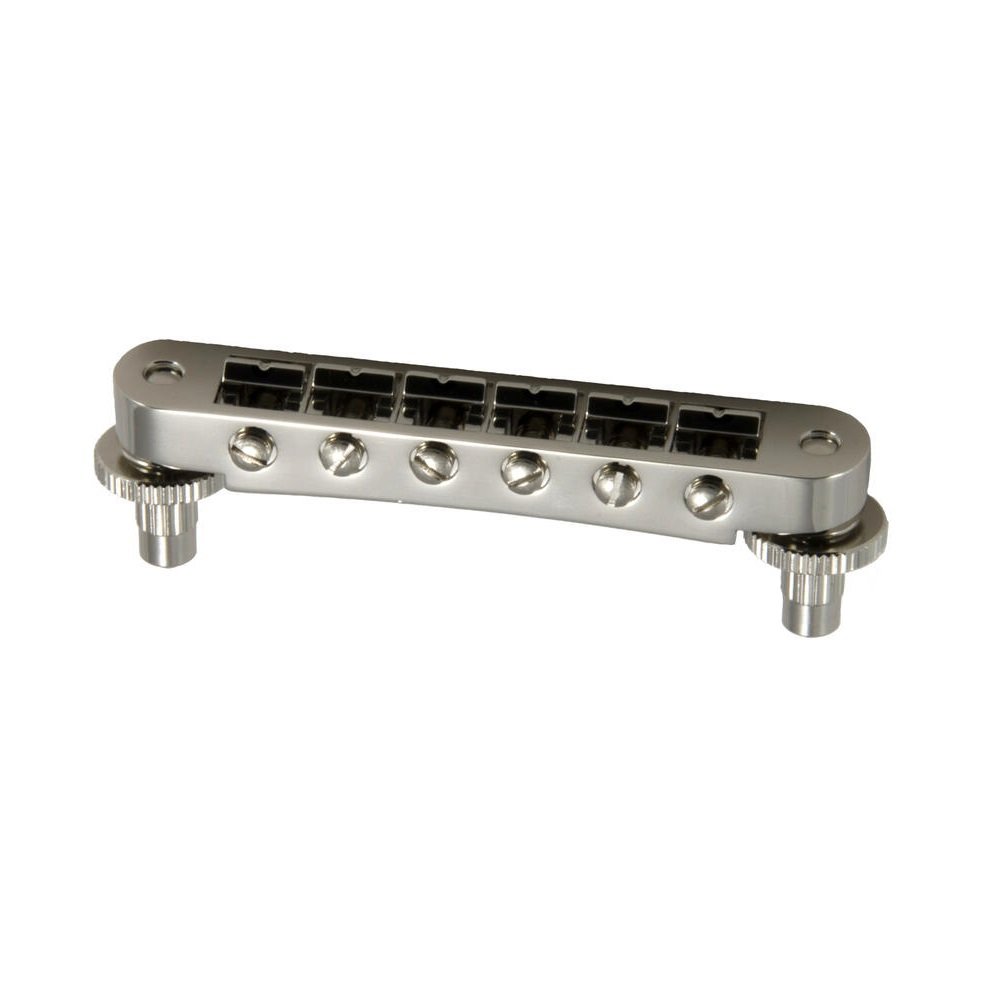520N Tune-O-Matic Guitar Bridge (Notched) - Nickel