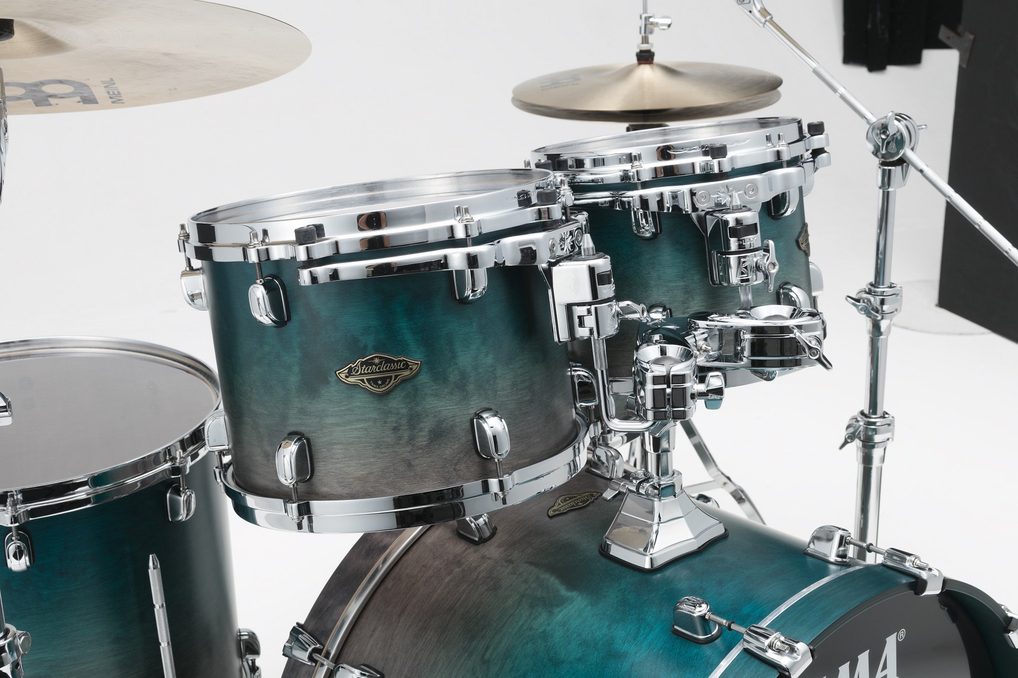 Starclassic Walnut/Birch Lacquer Shell Kit 4 teilig - Satin Sapphire Fade
