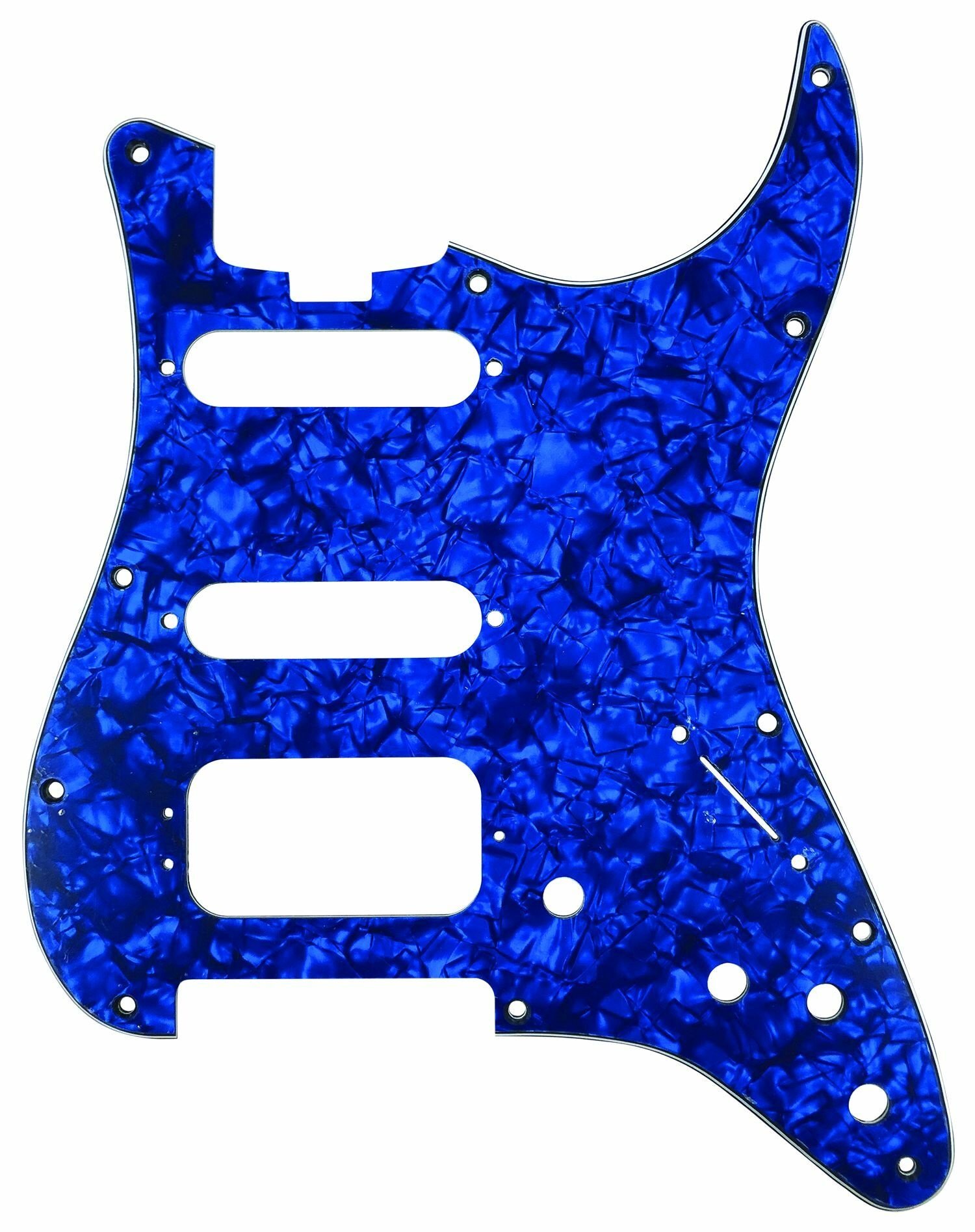 ST-Style HSS Pickguard (DPP ST BLP HSS), Blue Pearl