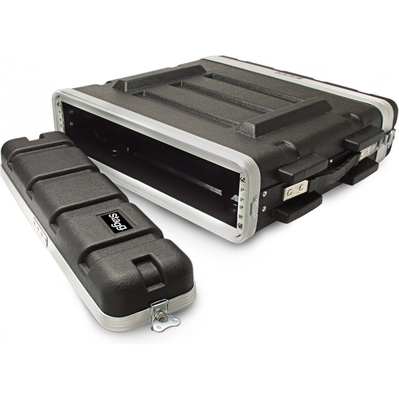 2-UNITS / 19'' ABS Rack Case (2HE) - 56 x 57 x 14 cm