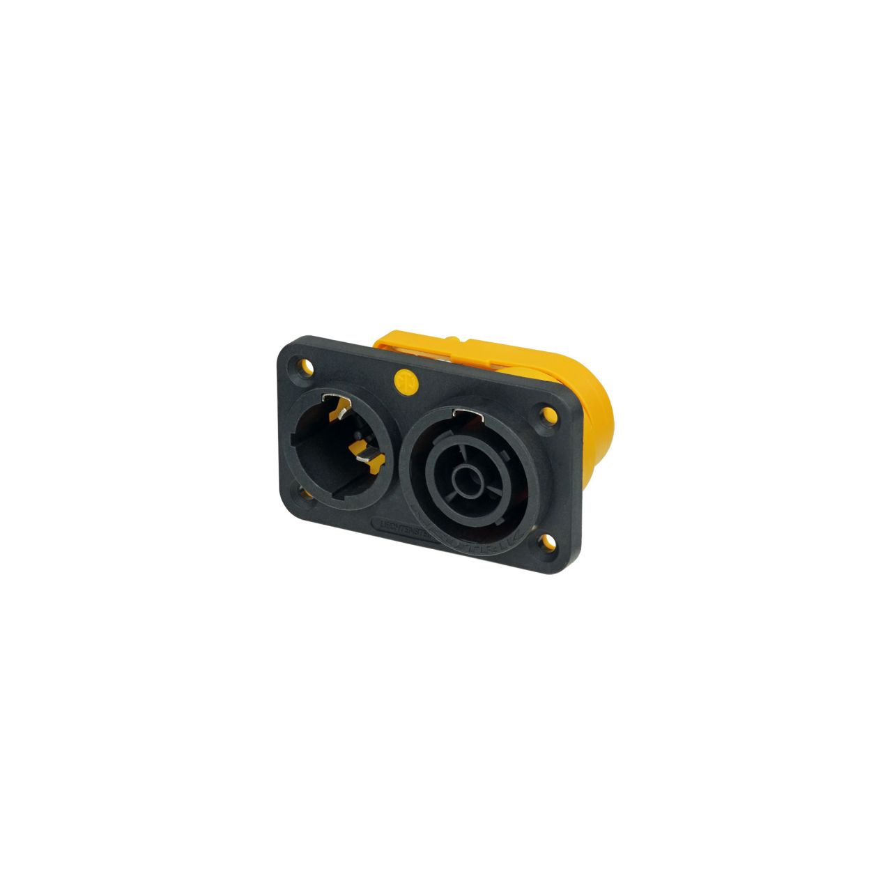 NAC3PX /KWR048 Gerätestecker-Geräteeinbausteckdose-Kombination, 6.35 mm Flachsteckzungen